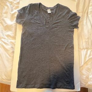 PINK Victoria’s Secret V-Neck Gray Tshirt